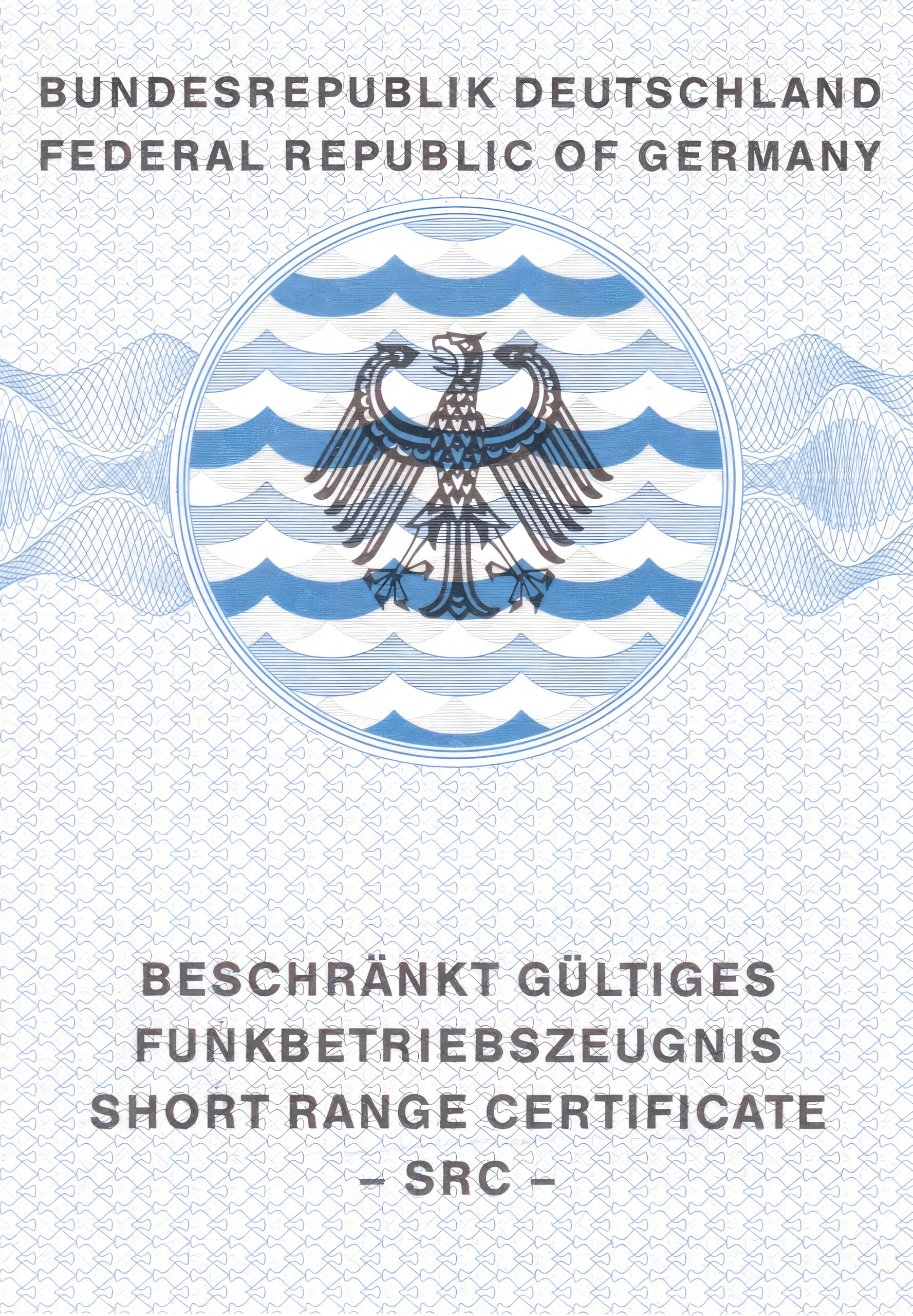 SRC, Short Range Certificate,Beschränkt Gültiges Funkbetriebszeugnis