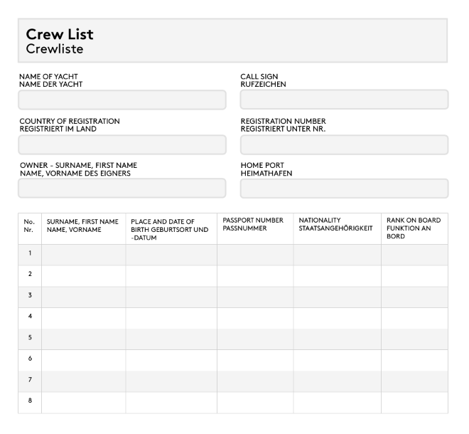 Vorschau: Crewliste für die Suezkanal-Passage (PDF)