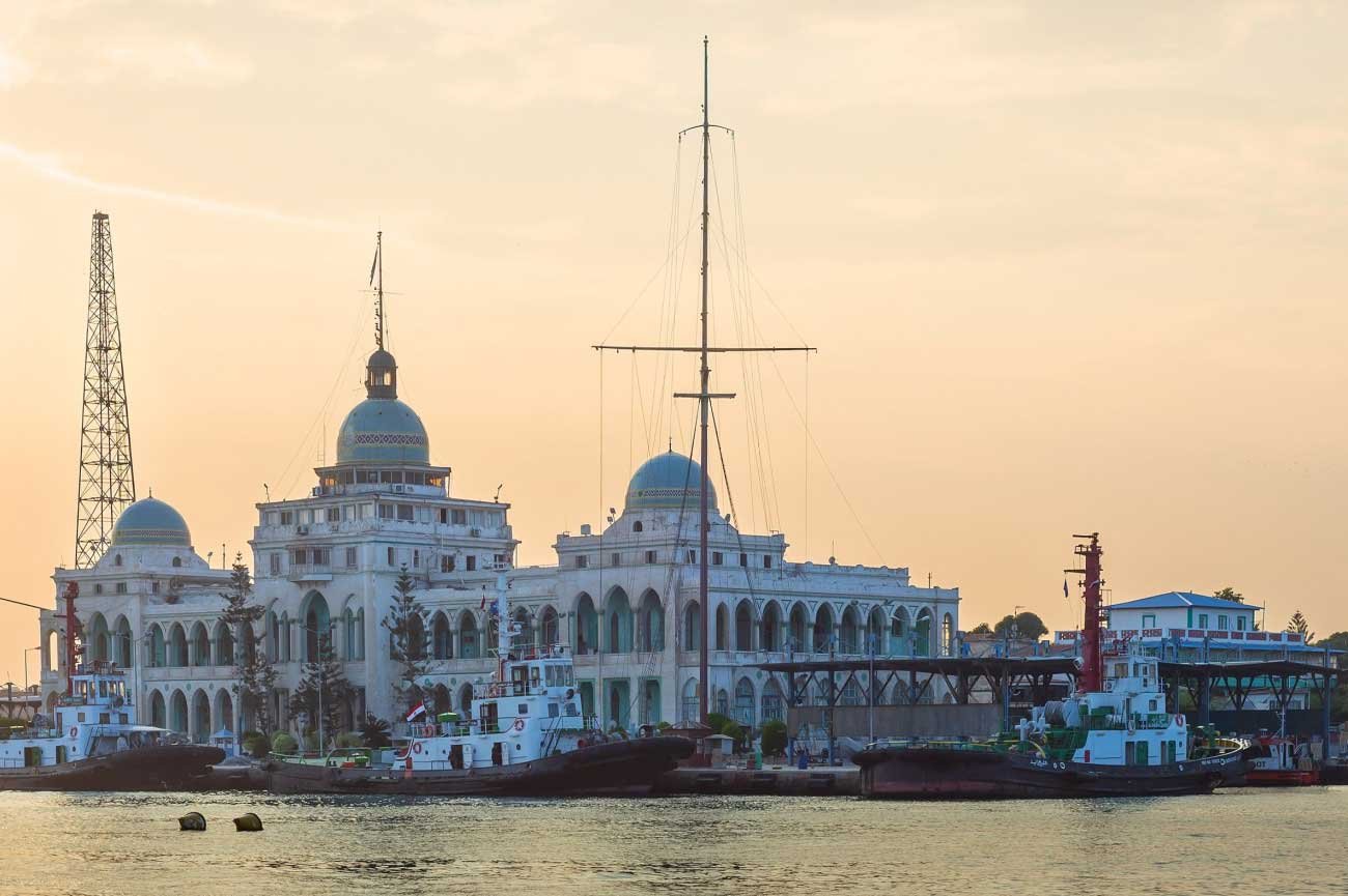 SCA-Verwaltungsgebäude in Port Said am Suezkanal